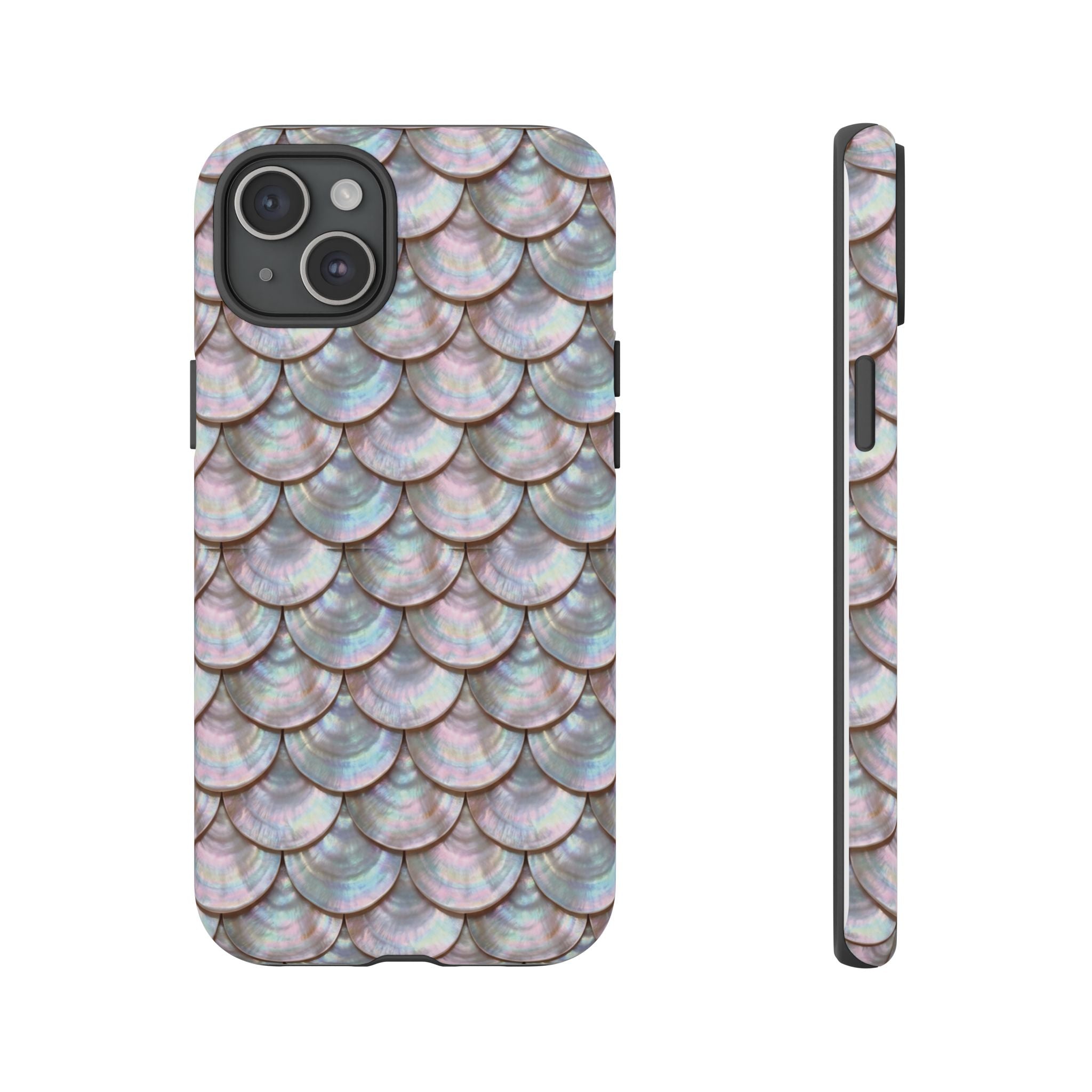 Mother of Pearl Scallop Scale Phone Case — Luxury Galaxy iPhone & Pixel