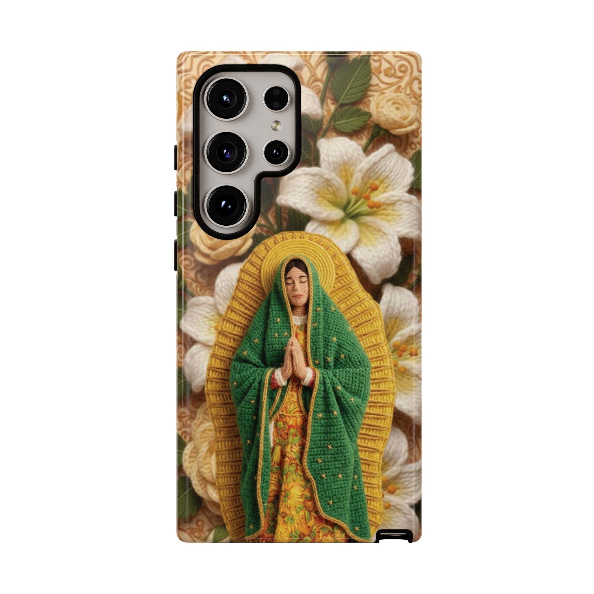 Sacred Our Lady of Guadalupe Virgin Mary Devotional Phone Case iPhone Samsung Galaxy Google Pixel Religious Textured Art Cover Gift