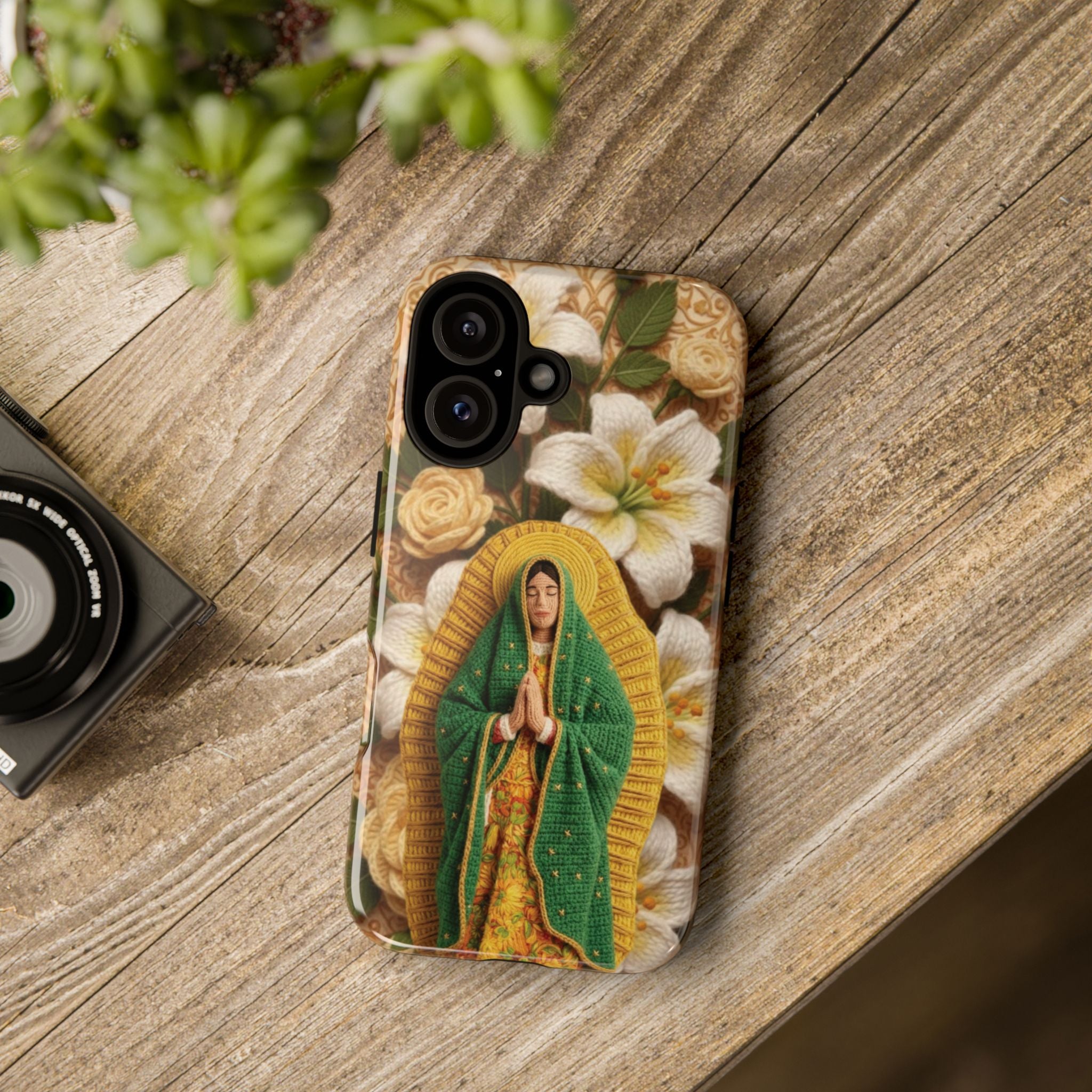 Sacred Our Lady of Guadalupe Virgin Mary Devotional Phone Case iPhone Samsung Galaxy Google Pixel Religious Textured Art Cover Gift