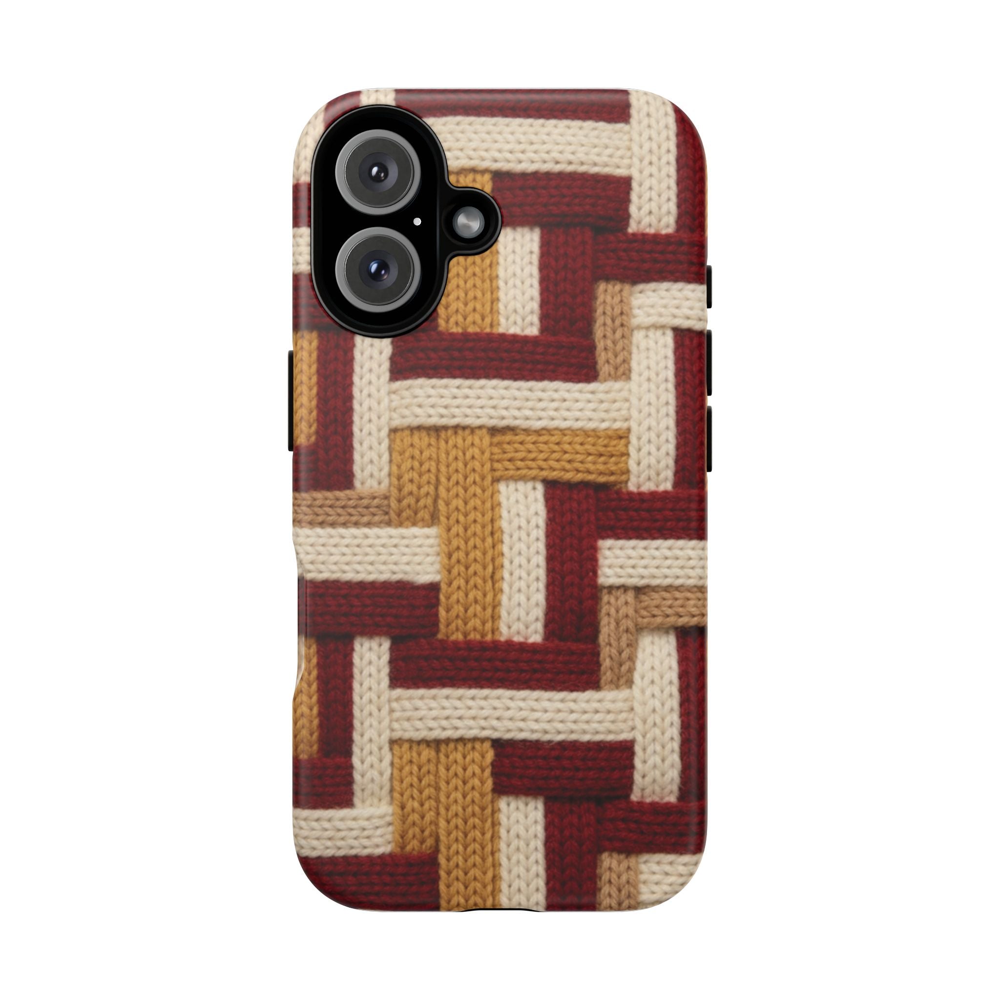 Yarn Pattern Phone Case Cozy Knit Texture Smartphone Protective Cover Elegant Design Mobile Device Cases for Samsung iPhone Pixel Models