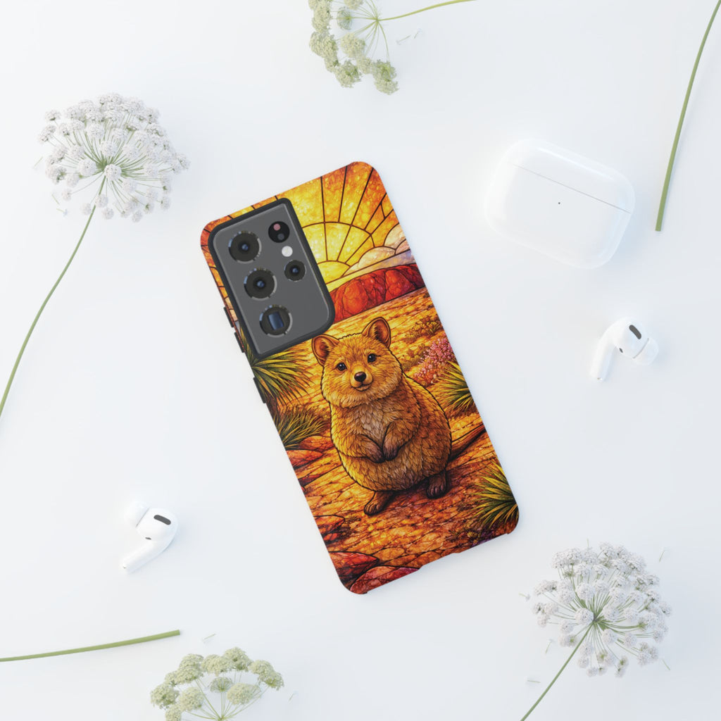 Quokka Stained-Glass Phone Case — Galaxy, iPhone & Pixel