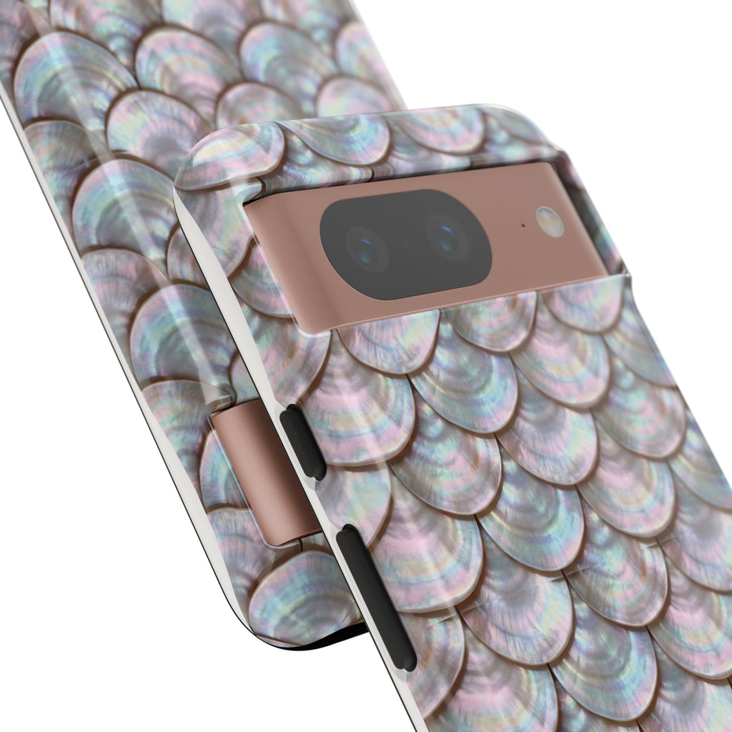 Mother of Pearl Scallop Scale Phone Case — Luxury Galaxy iPhone & Pixel