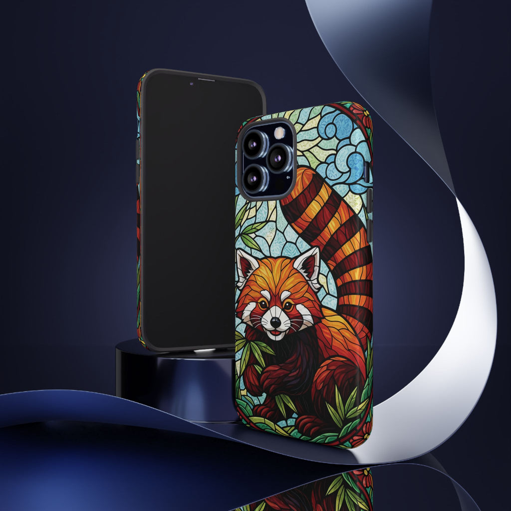 Red Panda Stained Glass Phone Case | Samsung iPhone Pixel