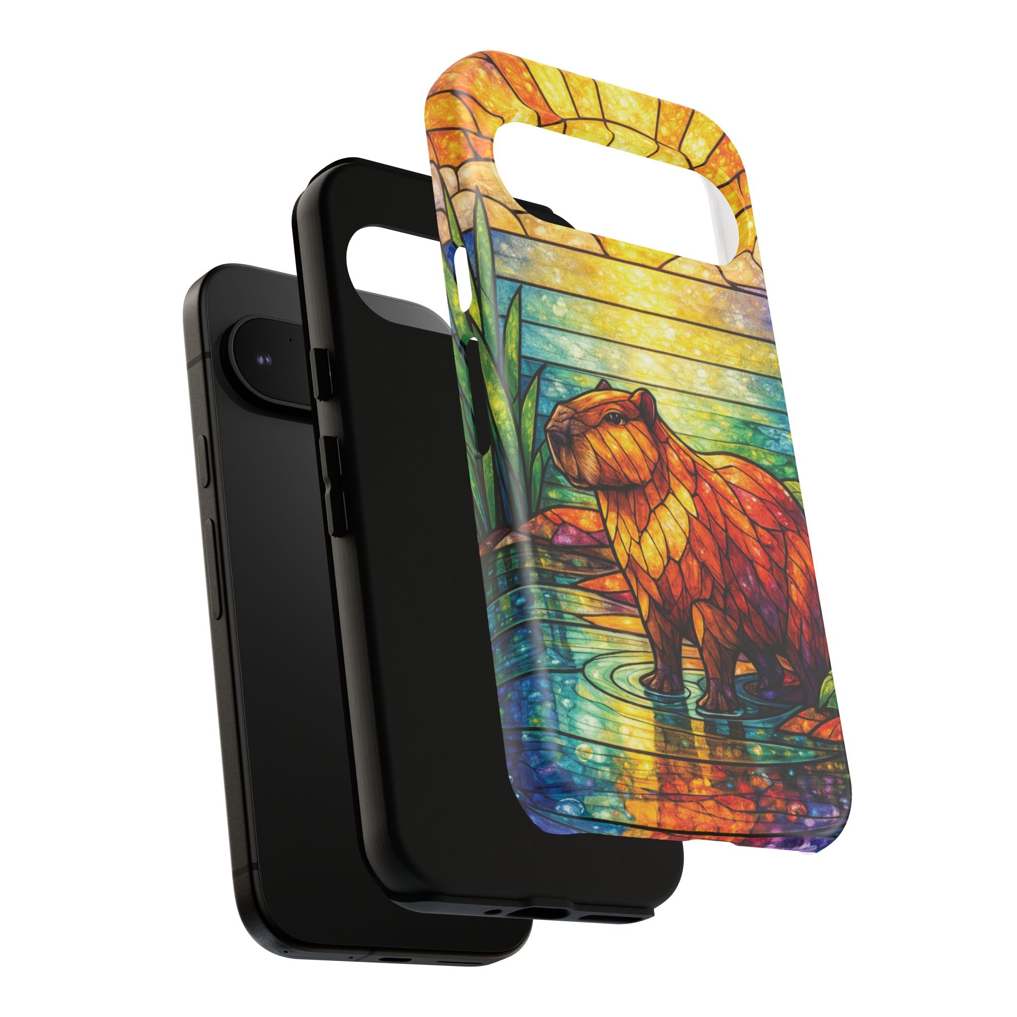 Capybara Stained Glass Galaxy Phone Case — "Tough Cases"
