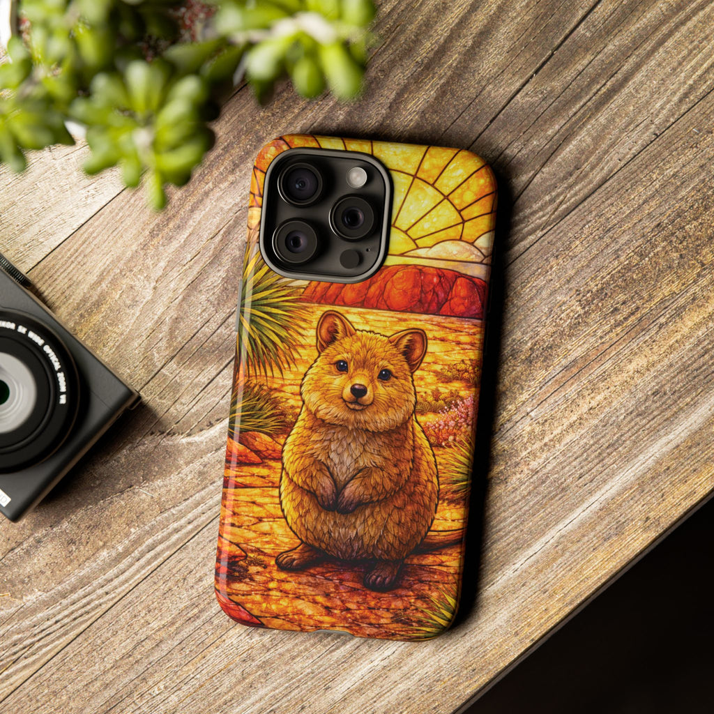 Quokka Stained-Glass Phone Case — Galaxy, iPhone & Pixel