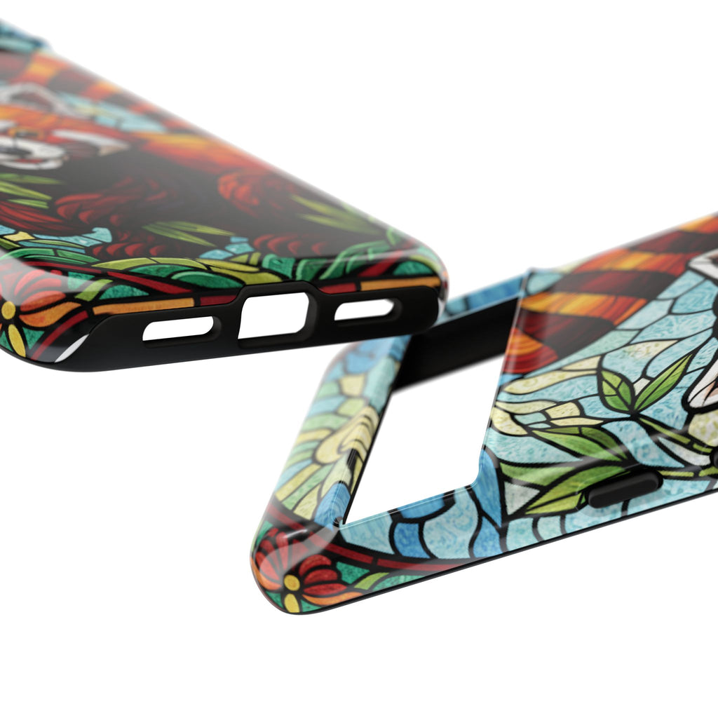 Red Panda Stained Glass Phone Case | Samsung iPhone Pixel