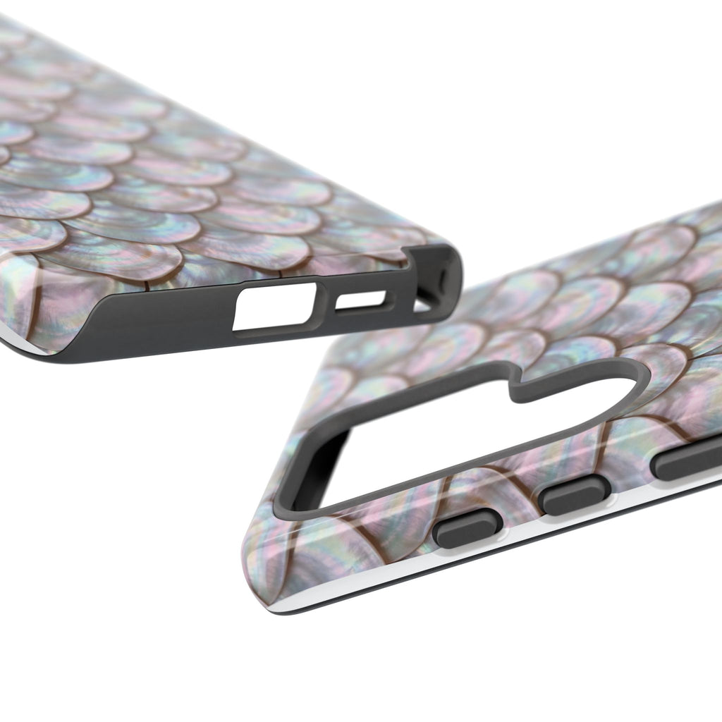 Mother of Pearl Scallop Scale Phone Case — Luxury Galaxy iPhone & Pixel