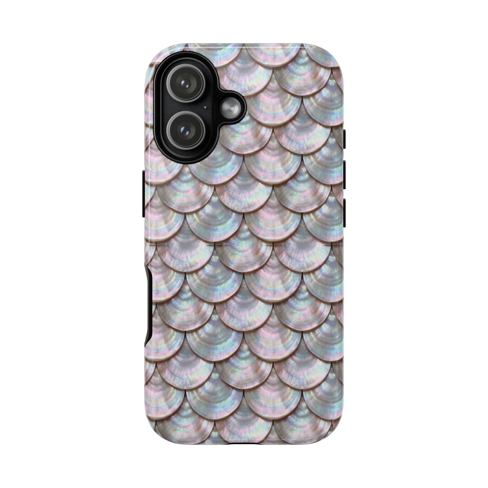 Mother of Pearl Scallop Scale Phone Case — Luxury Galaxy iPhone & Pixel