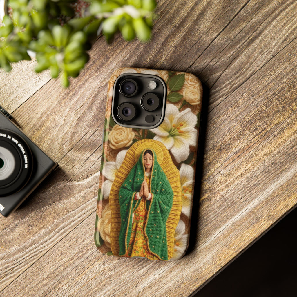 Sacred Our Lady of Guadalupe Virgin Mary Devotional Phone Case iPhone Samsung Galaxy Google Pixel Religious Textured Art Cover Gift