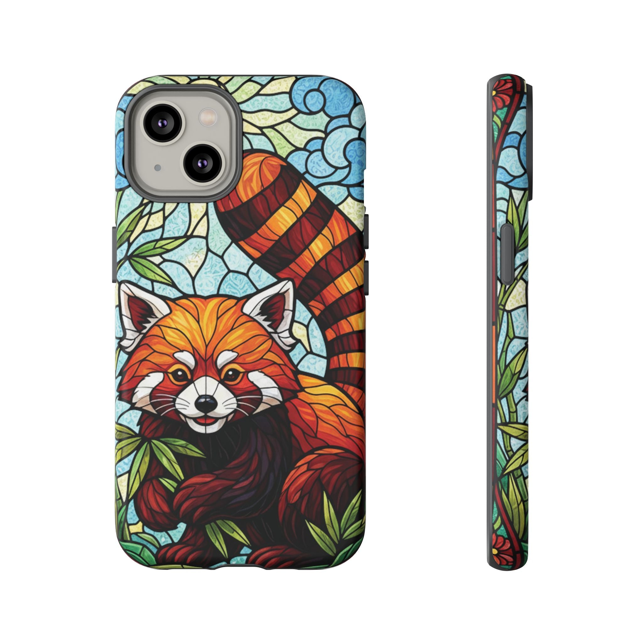 Red Panda Stained Glass Phone Case | Samsung iPhone Pixel