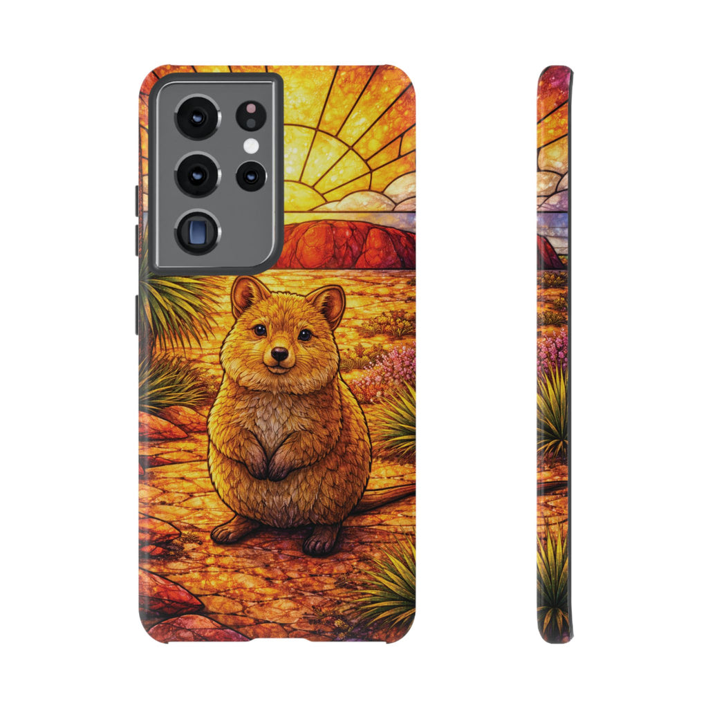 Quokka Stained-Glass Phone Case — Galaxy, iPhone & Pixel