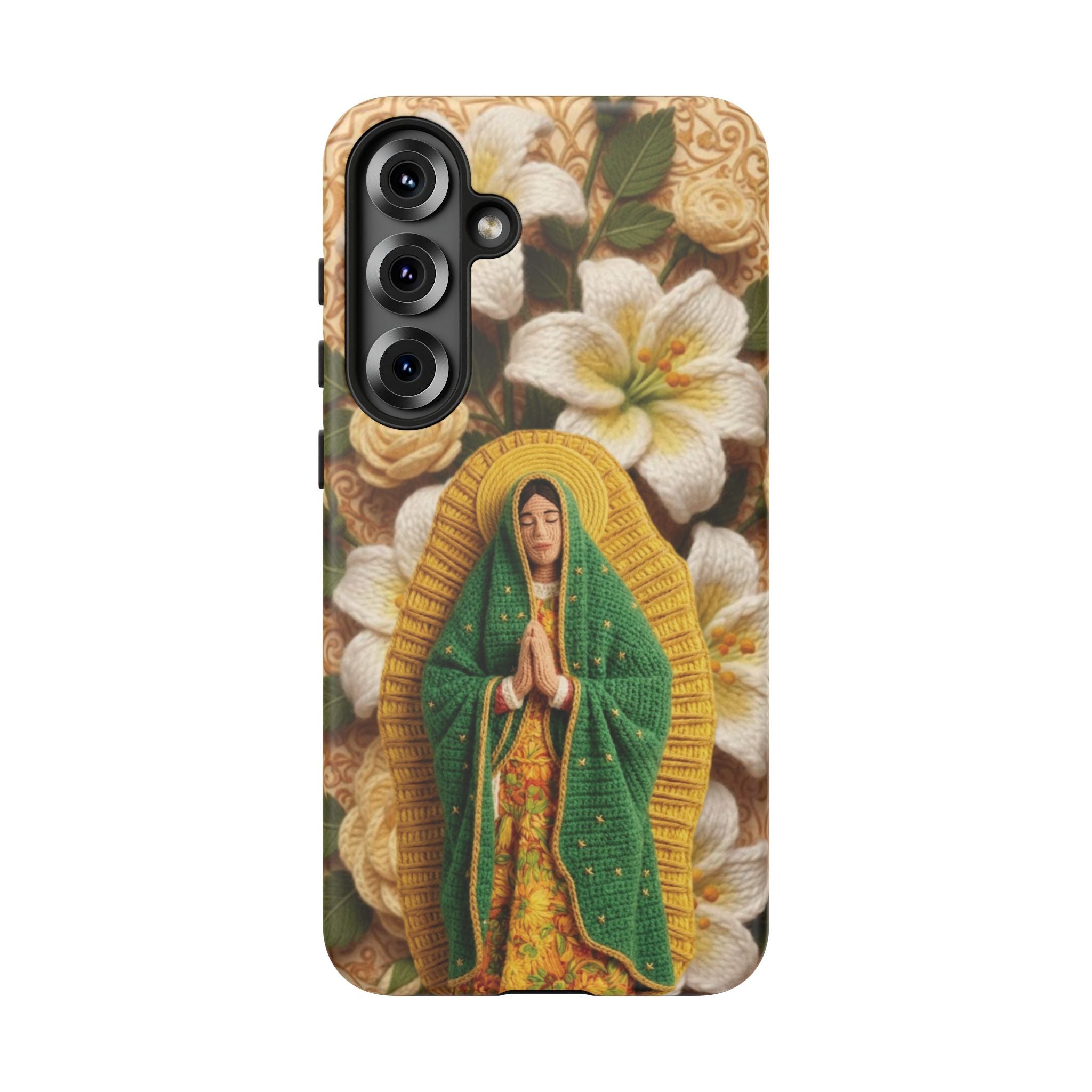 Sacred Our Lady of Guadalupe Virgin Mary Devotional Phone Case iPhone Samsung Galaxy Google Pixel Religious Textured Art Cover Gift