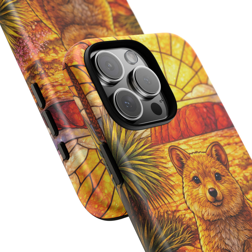 Quokka Stained-Glass Phone Case — Galaxy, iPhone & Pixel