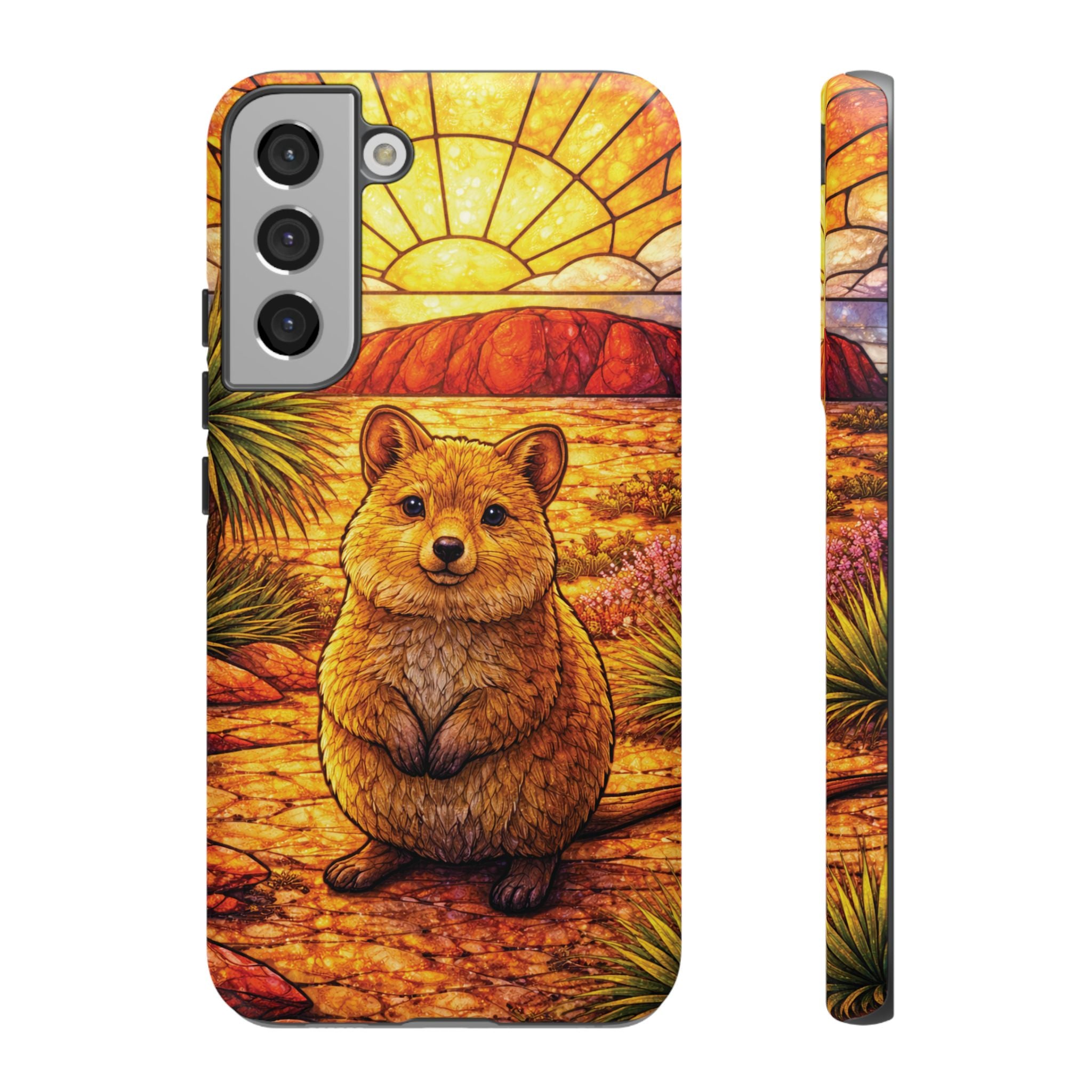 Quokka Stained-Glass Phone Case — Galaxy, iPhone & Pixel