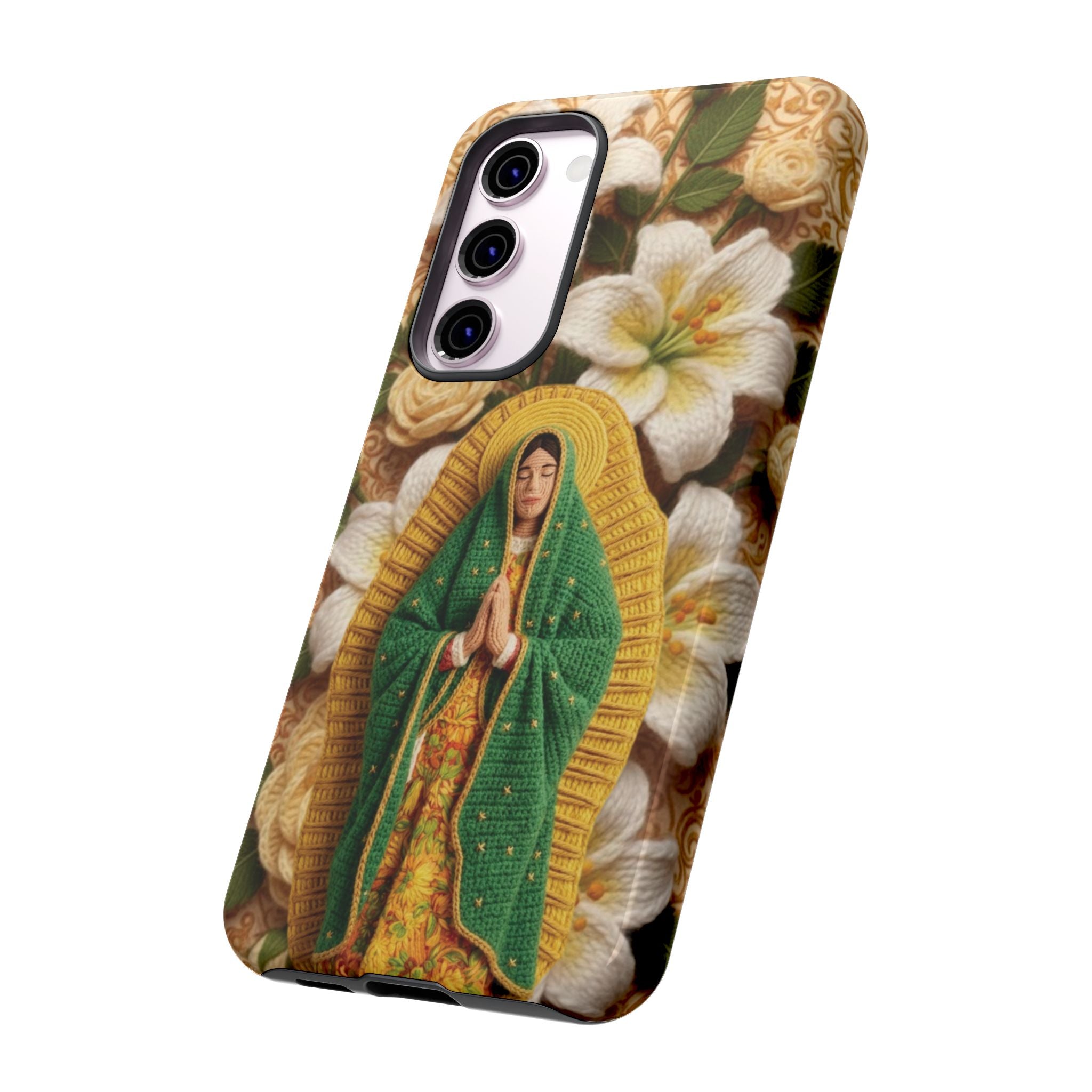 Sacred Our Lady of Guadalupe Virgin Mary Devotional Phone Case iPhone Samsung Galaxy Google Pixel Religious Textured Art Cover Gift