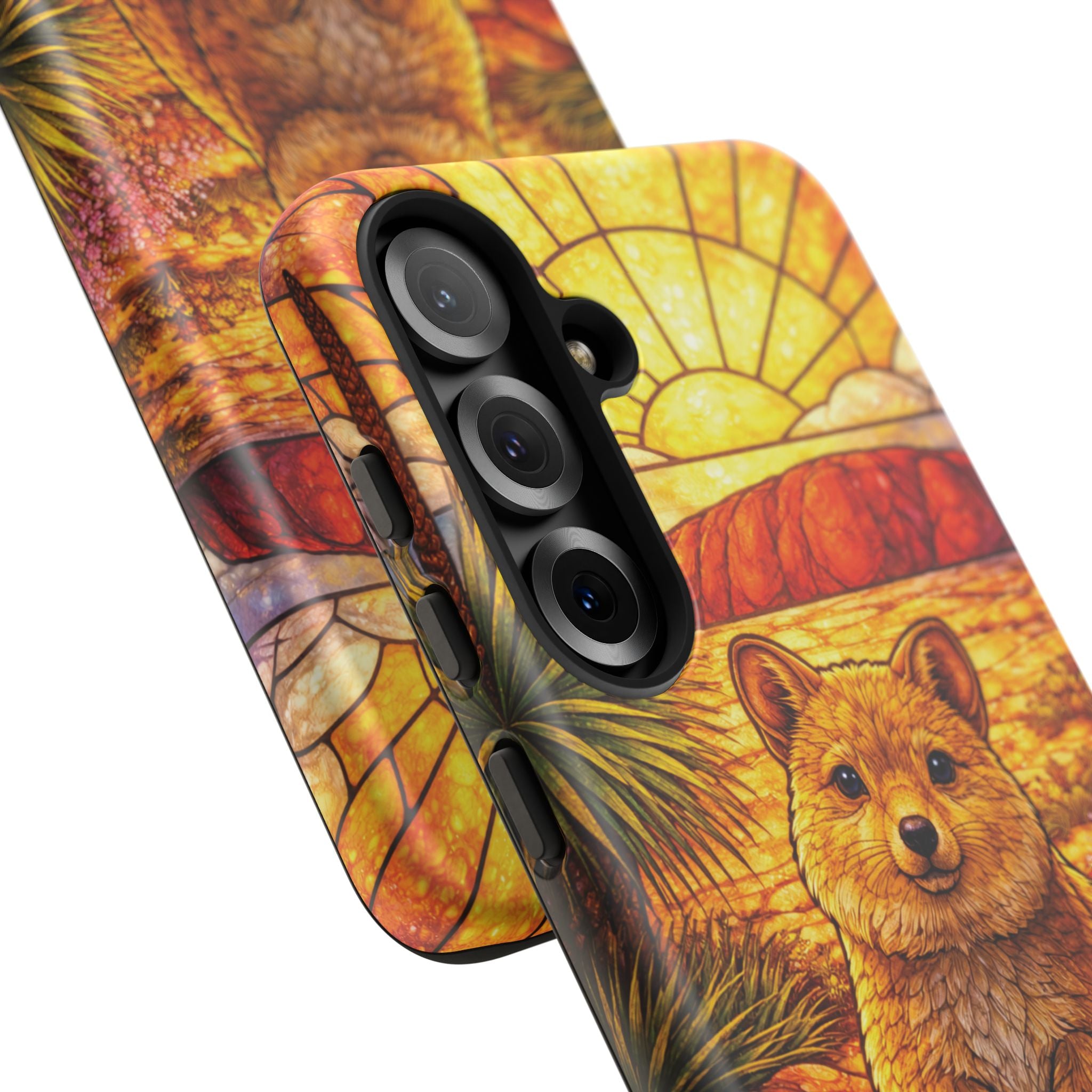 Quokka Stained-Glass Phone Case — Galaxy, iPhone & Pixel