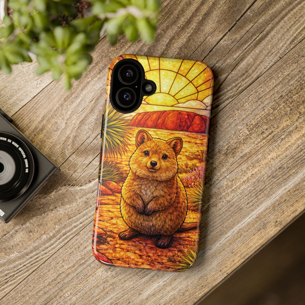 Quokka Stained-Glass Phone Case — Galaxy, iPhone & Pixel