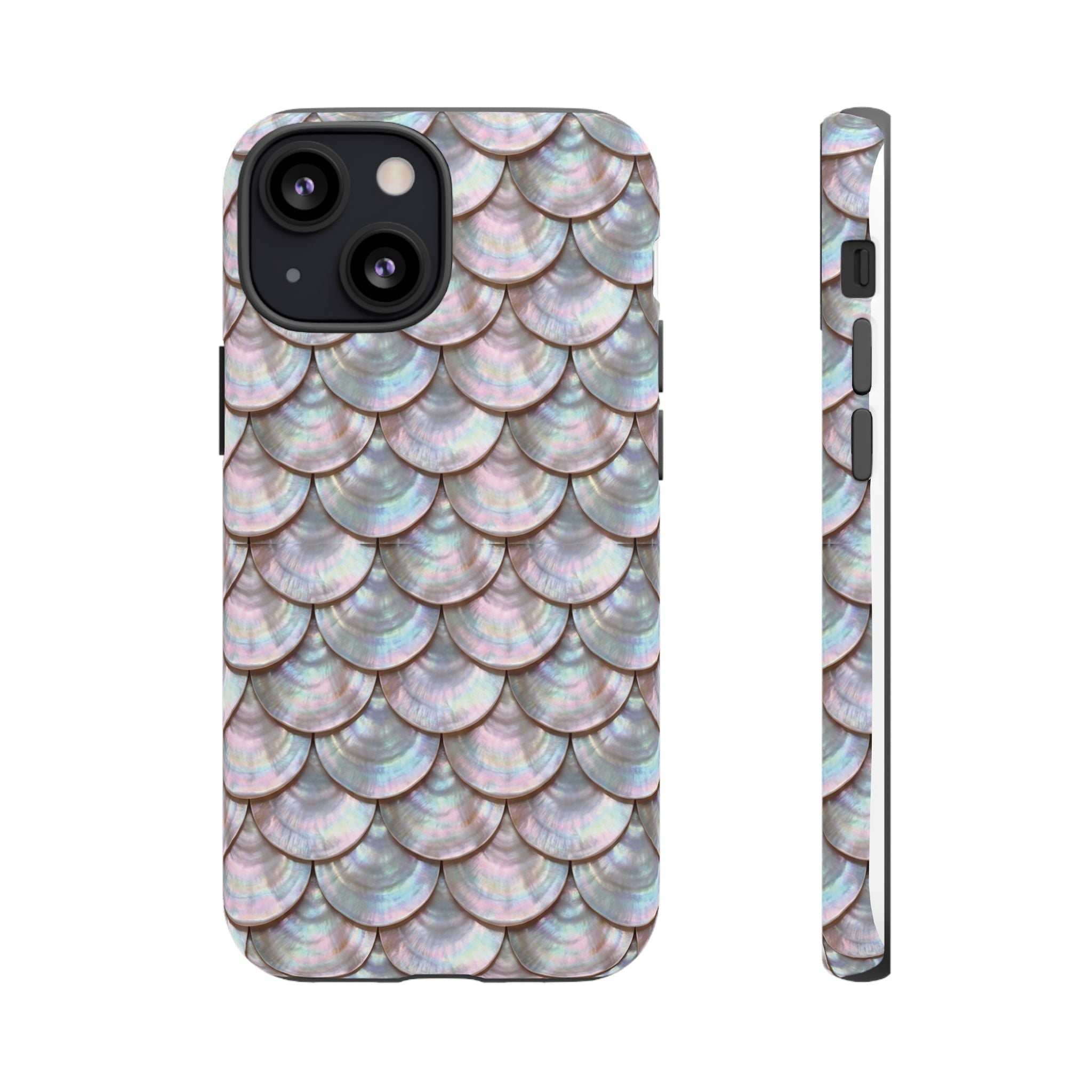 Mother of Pearl Scallop Scale Phone Case — Luxury Galaxy iPhone & Pixel