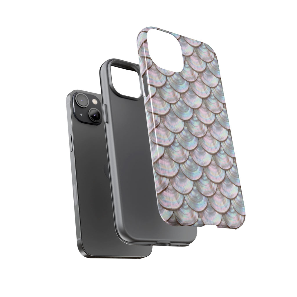 Mother of Pearl Scallop Scale Phone Case — Luxury Galaxy iPhone & Pixel