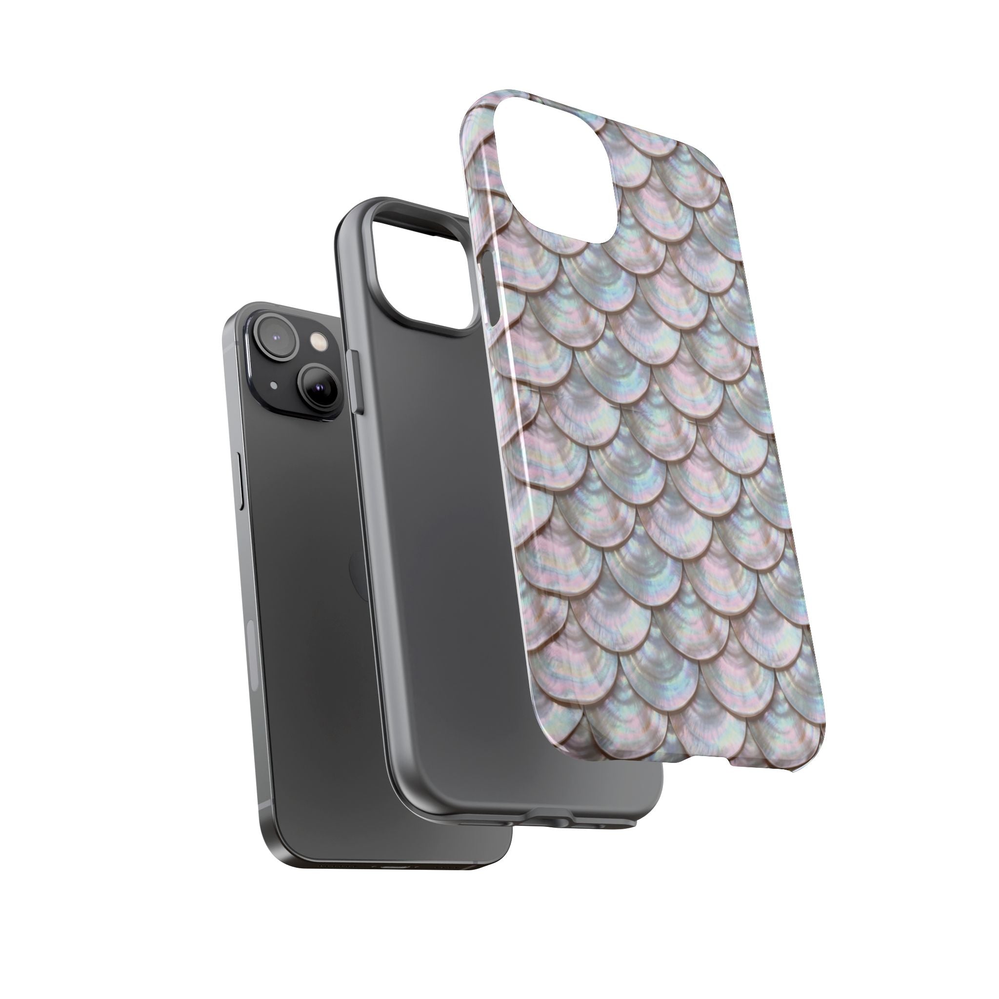 Mother of Pearl Scallop Scale Phone Case — Luxury Galaxy iPhone & Pixel