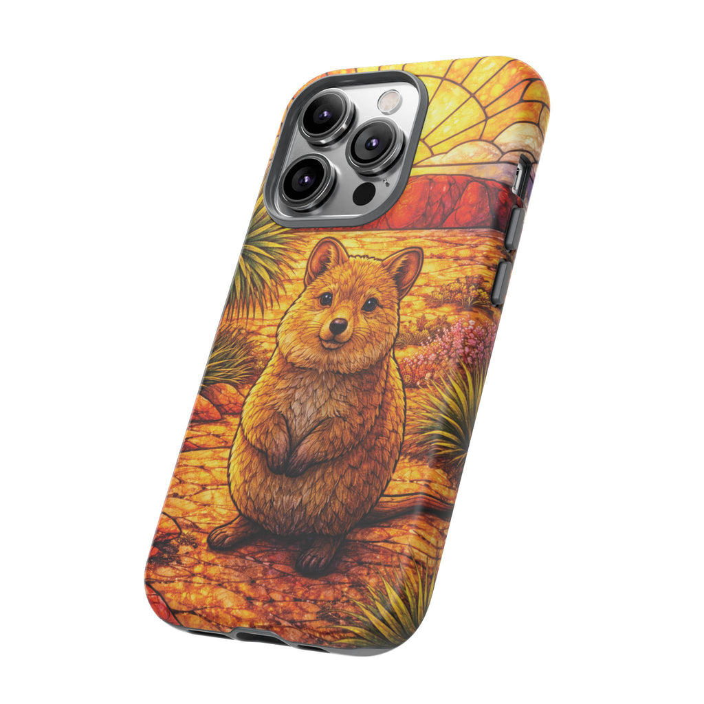 Quokka Stained-Glass Phone Case — Galaxy, iPhone & Pixel