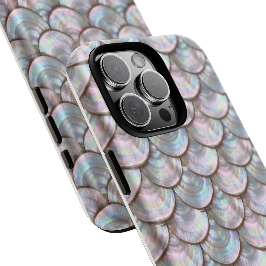 Mother of Pearl Scallop Scale Phone Case — Luxury Galaxy iPhone & Pixel
