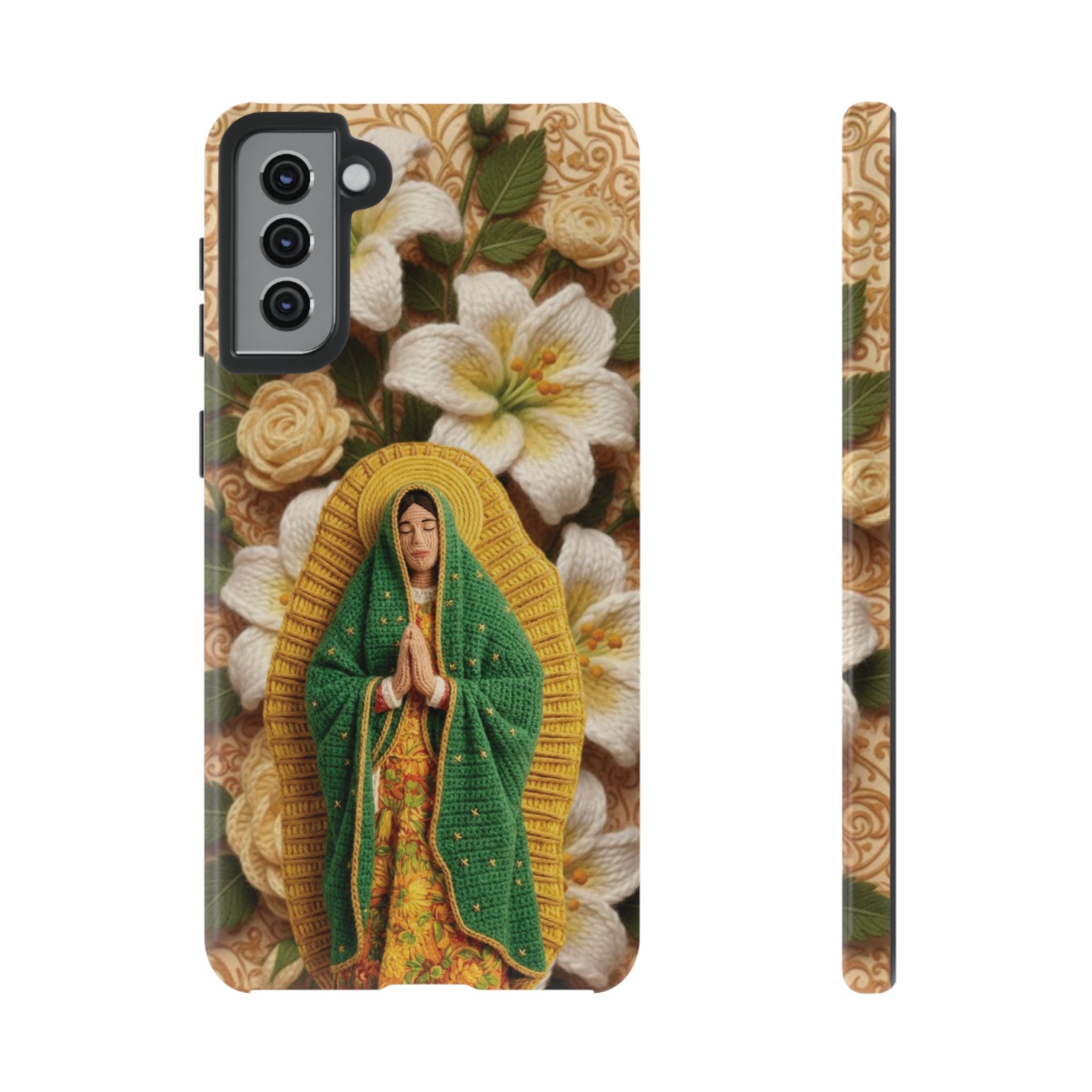 Sacred Our Lady of Guadalupe Virgin Mary Devotional Phone Case iPhone Samsung Galaxy Google Pixel Religious Textured Art Cover Gift