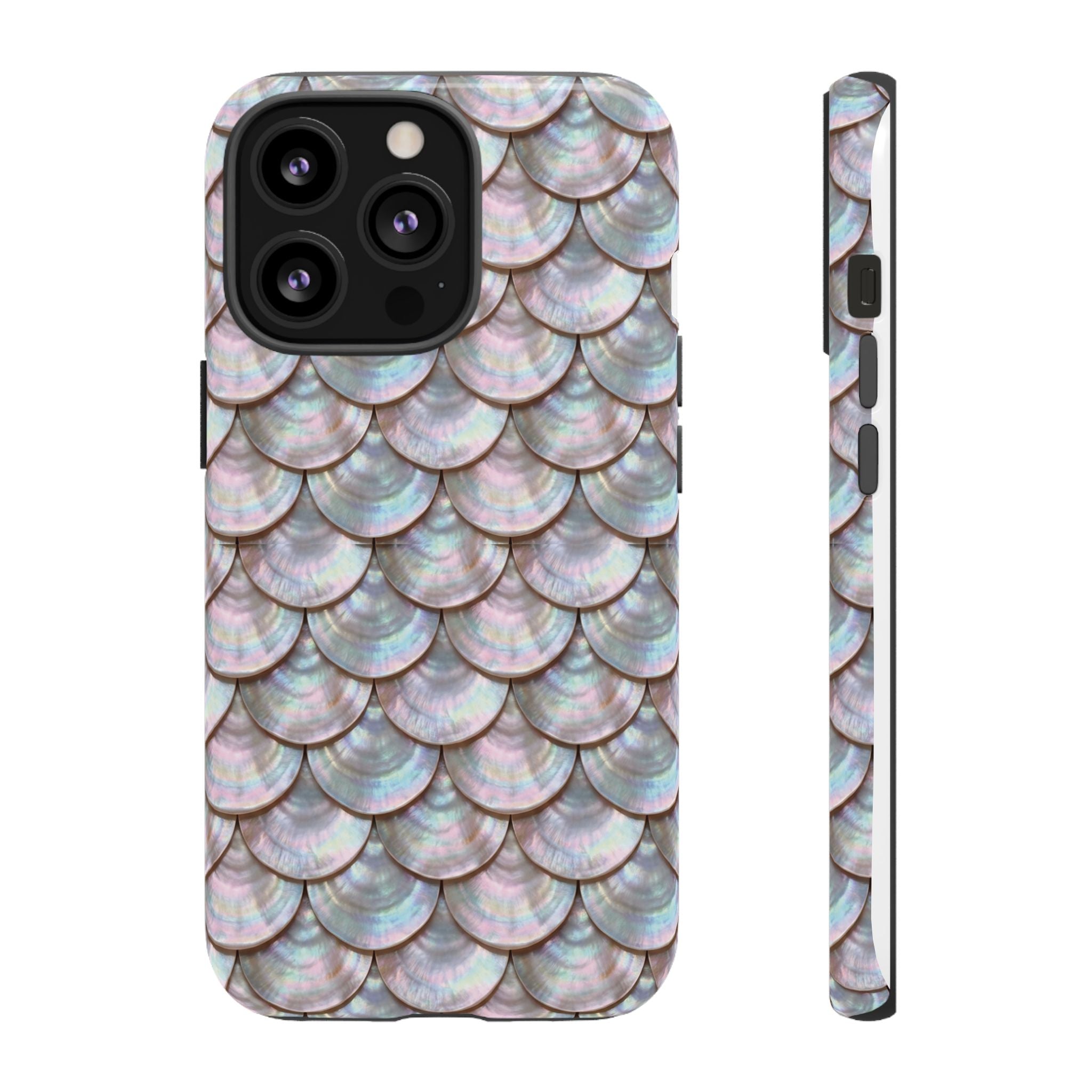Mother of Pearl Scallop Scale Phone Case — Luxury Galaxy iPhone & Pixel