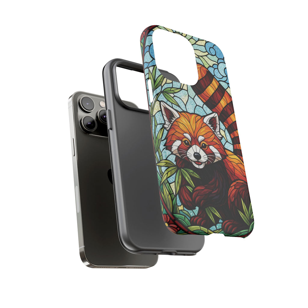 Red Panda Stained Glass Phone Case | Samsung iPhone Pixel