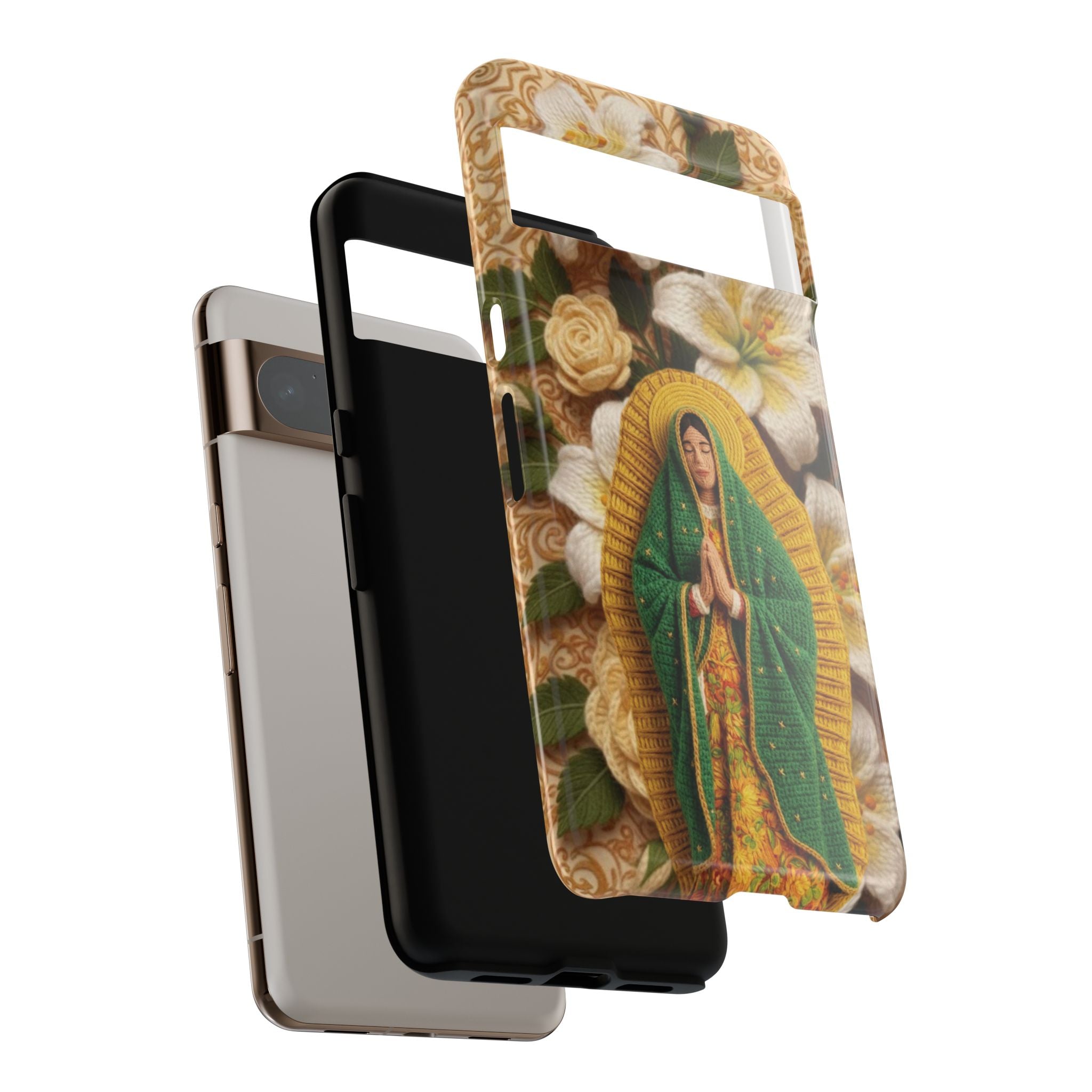 Sacred Our Lady of Guadalupe Virgin Mary Devotional Phone Case iPhone Samsung Galaxy Google Pixel Religious Textured Art Cover Gift