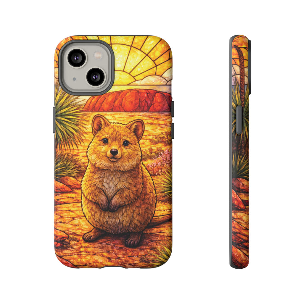 Quokka Stained-Glass Phone Case — Galaxy, iPhone & Pixel