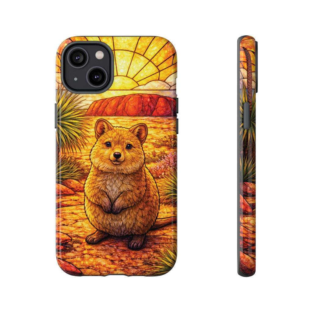 Quokka Stained-Glass Phone Case — Galaxy, iPhone & Pixel