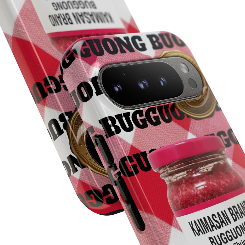 Red Gingham Phone Case Filipino Food Lover Gingham Pattern Phone Accessory Foodie Philippine Cuisine Lover Gift for Foodies