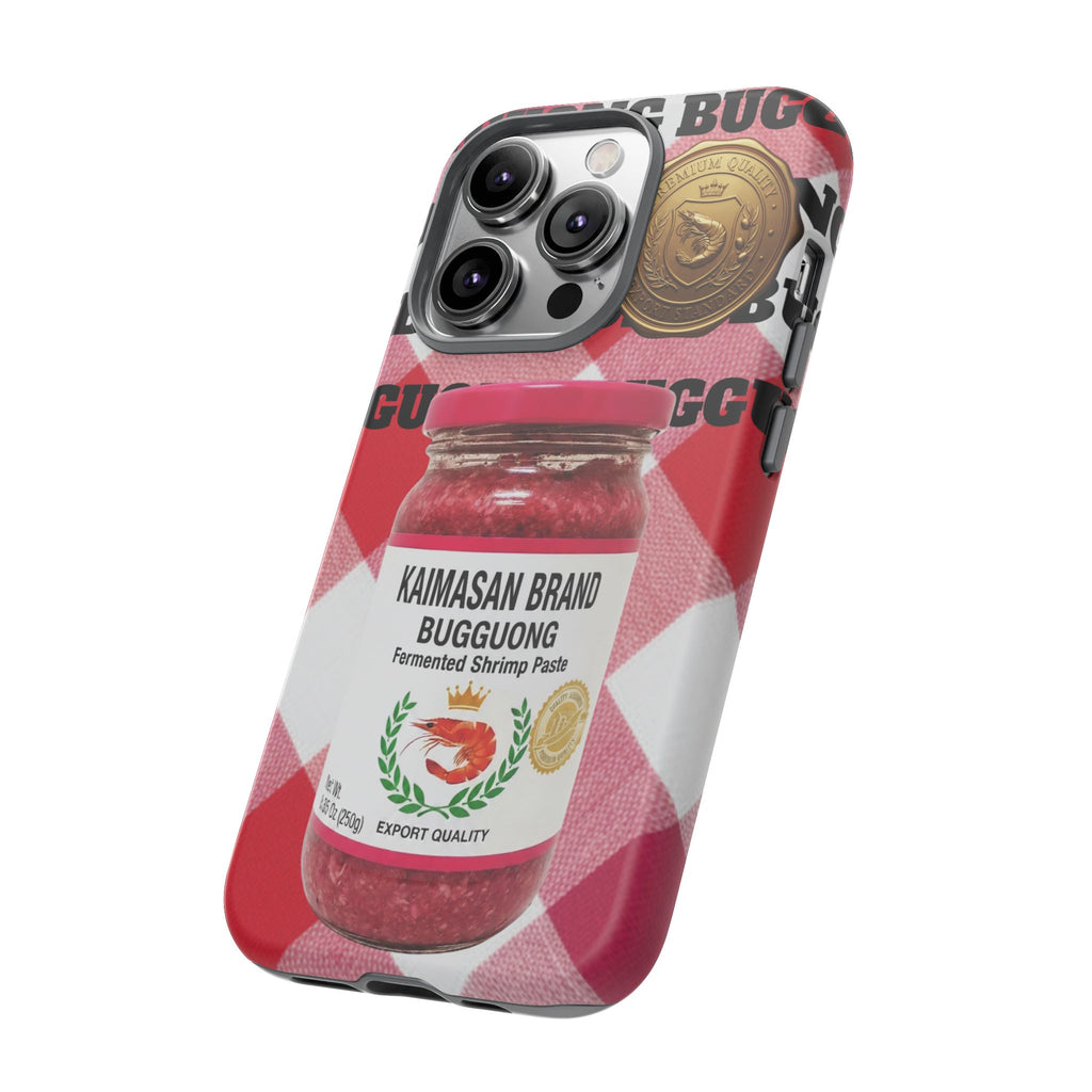 Red Gingham Phone Case Filipino Food Lover Gingham Pattern Phone Accessory Foodie Philippine Cuisine Lover Gift for Foodies