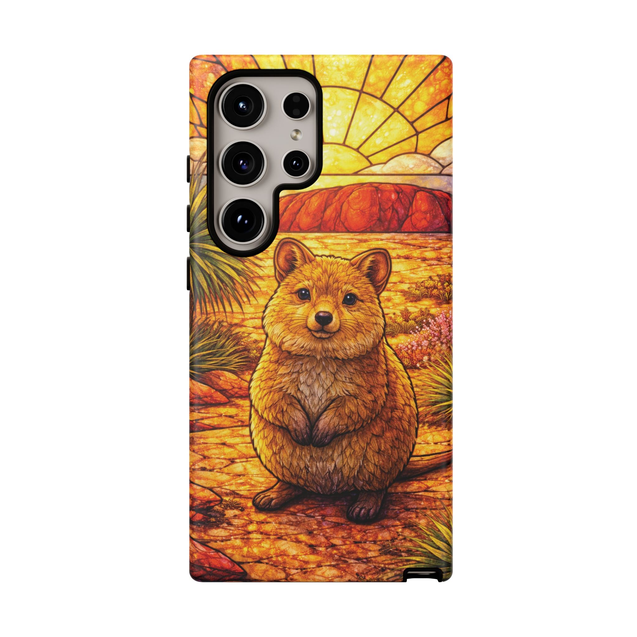 Quokka Stained-Glass Phone Case — Galaxy, iPhone & Pixel