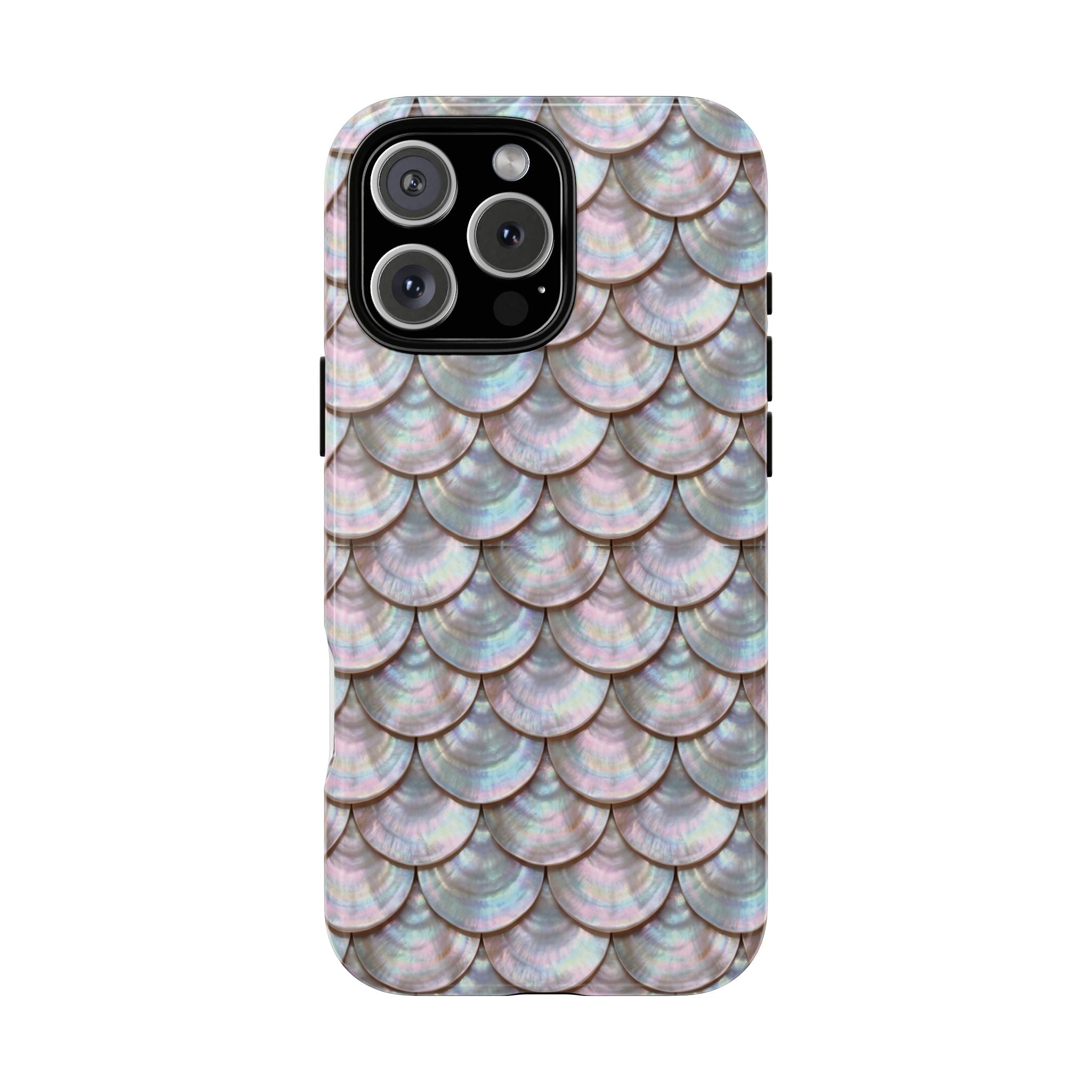 Mother of Pearl Scallop Scale Phone Case — Luxury Galaxy iPhone & Pixel