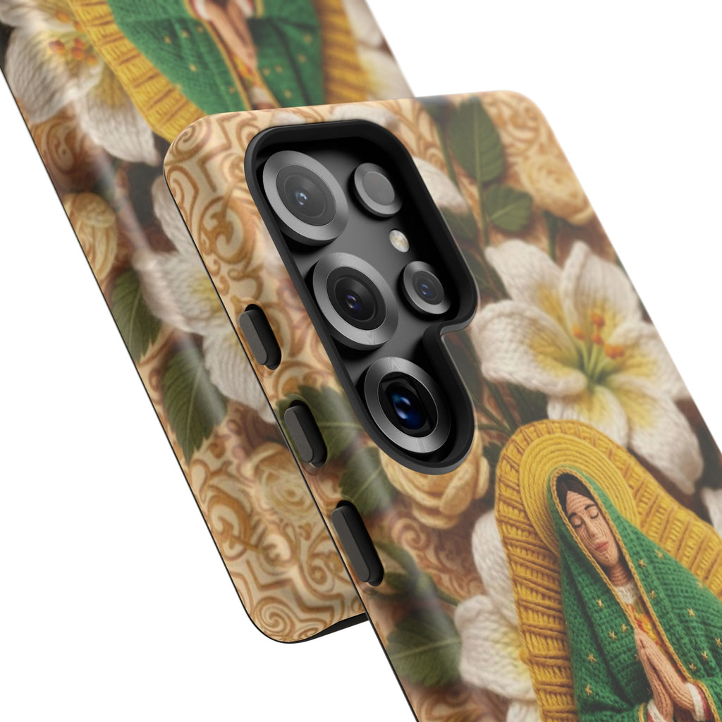 Sacred Our Lady of Guadalupe Virgin Mary Devotional Phone Case iPhone Samsung Galaxy Google Pixel Religious Textured Art Cover Gift