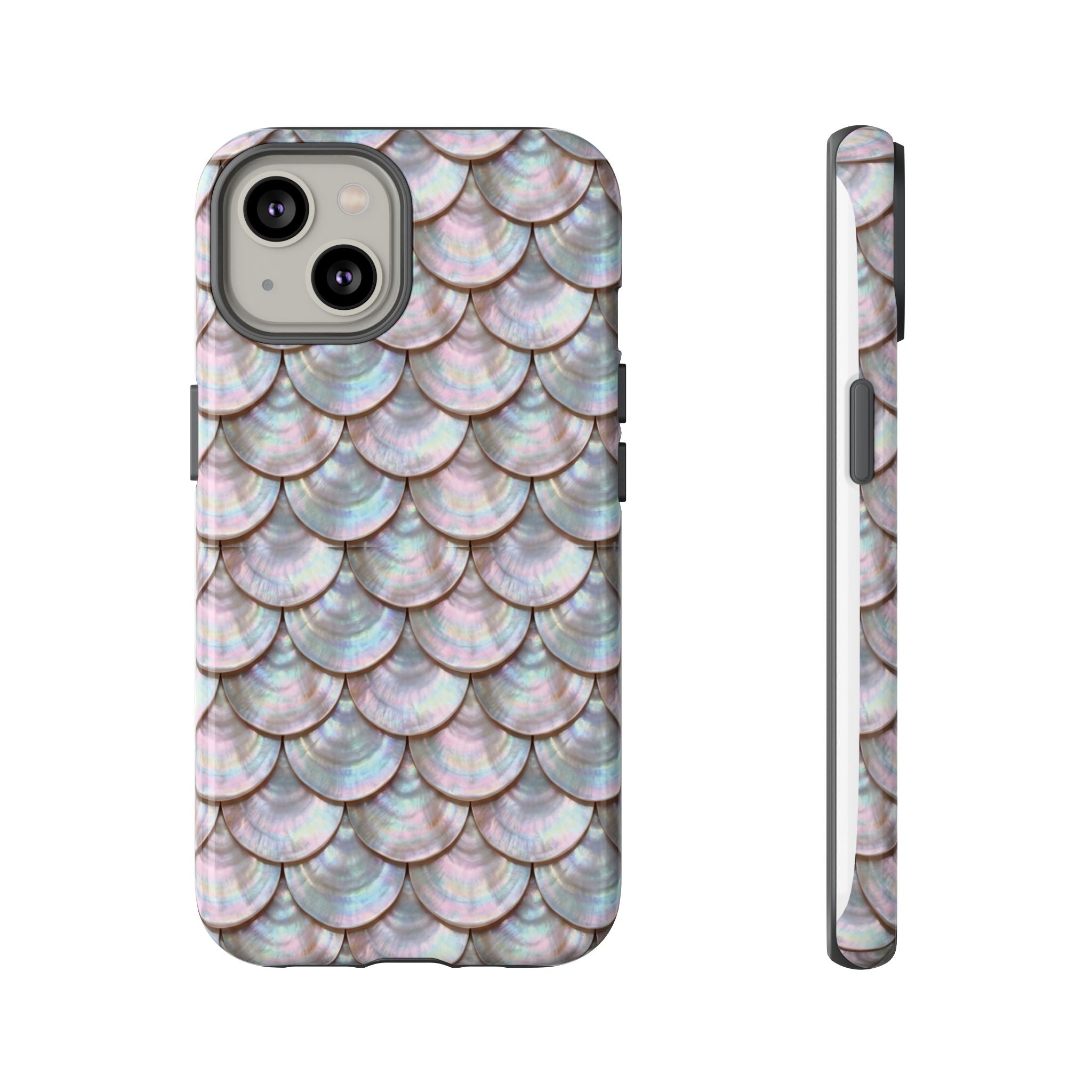 Mother of Pearl Scallop Scale Phone Case — Luxury Galaxy iPhone & Pixel