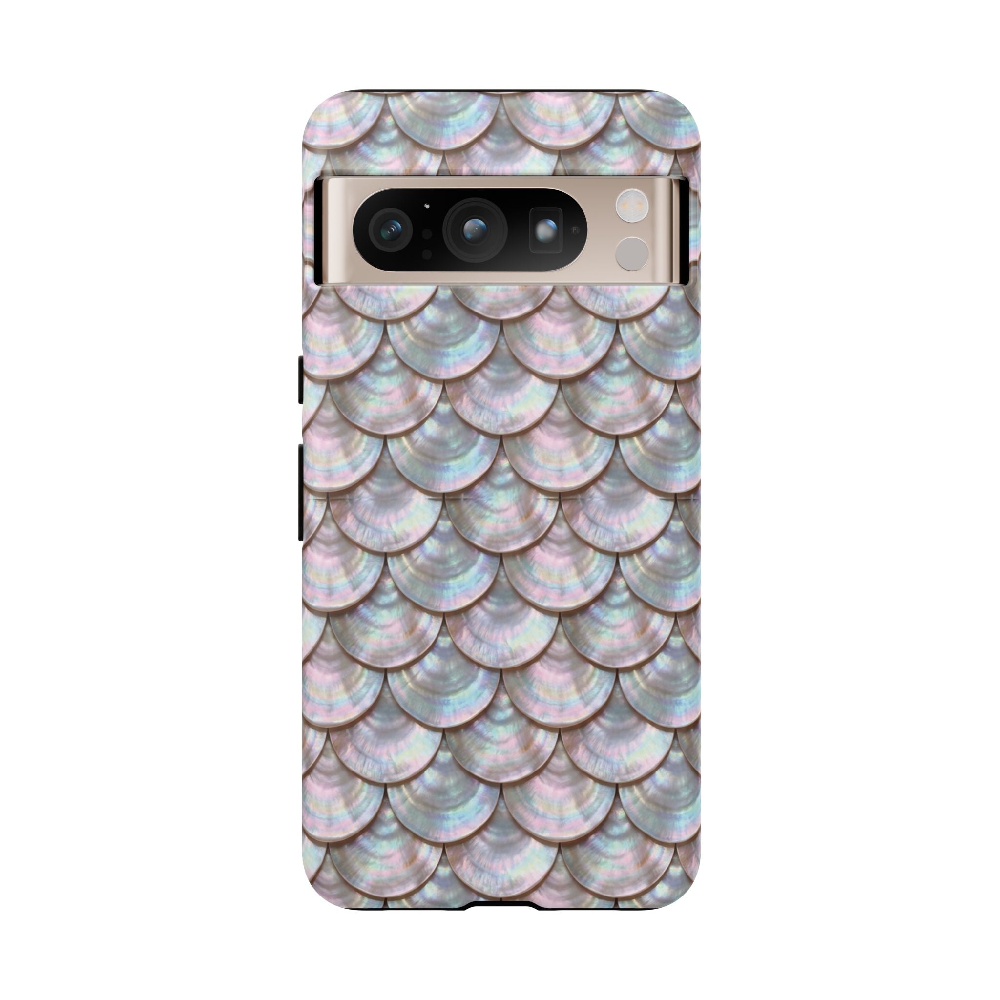 Mother of Pearl Scallop Scale Phone Case — Luxury Galaxy iPhone & Pixel