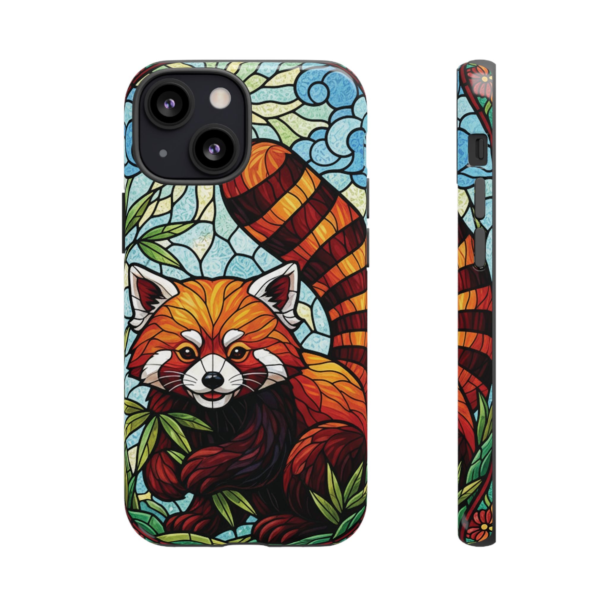 Red Panda Stained Glass Phone Case | Samsung iPhone Pixel