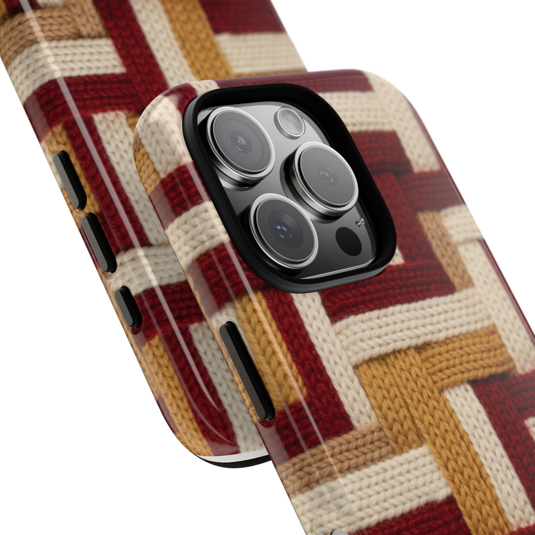 Yarn Pattern Phone Case Cozy Knit Texture Smartphone Protective Cover Elegant Design Mobile Device Cases for Samsung iPhone Pixel Models