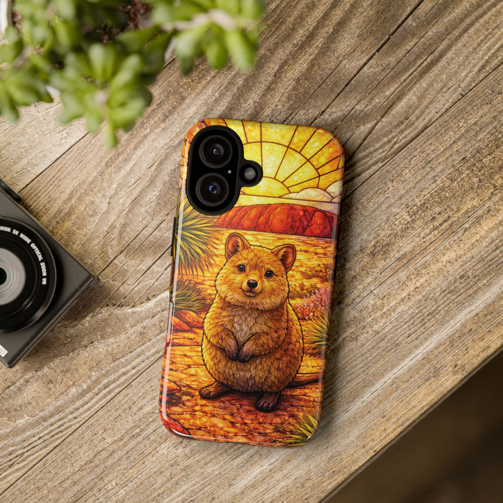 Quokka Stained-Glass Phone Case — Galaxy, iPhone & Pixel