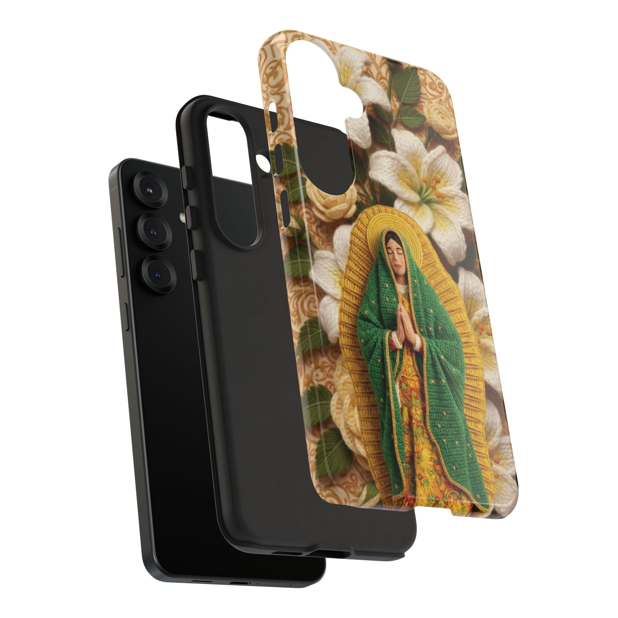 Sacred Our Lady of Guadalupe Virgin Mary Devotional Phone Case iPhone Samsung Galaxy Google Pixel Religious Textured Art Cover Gift