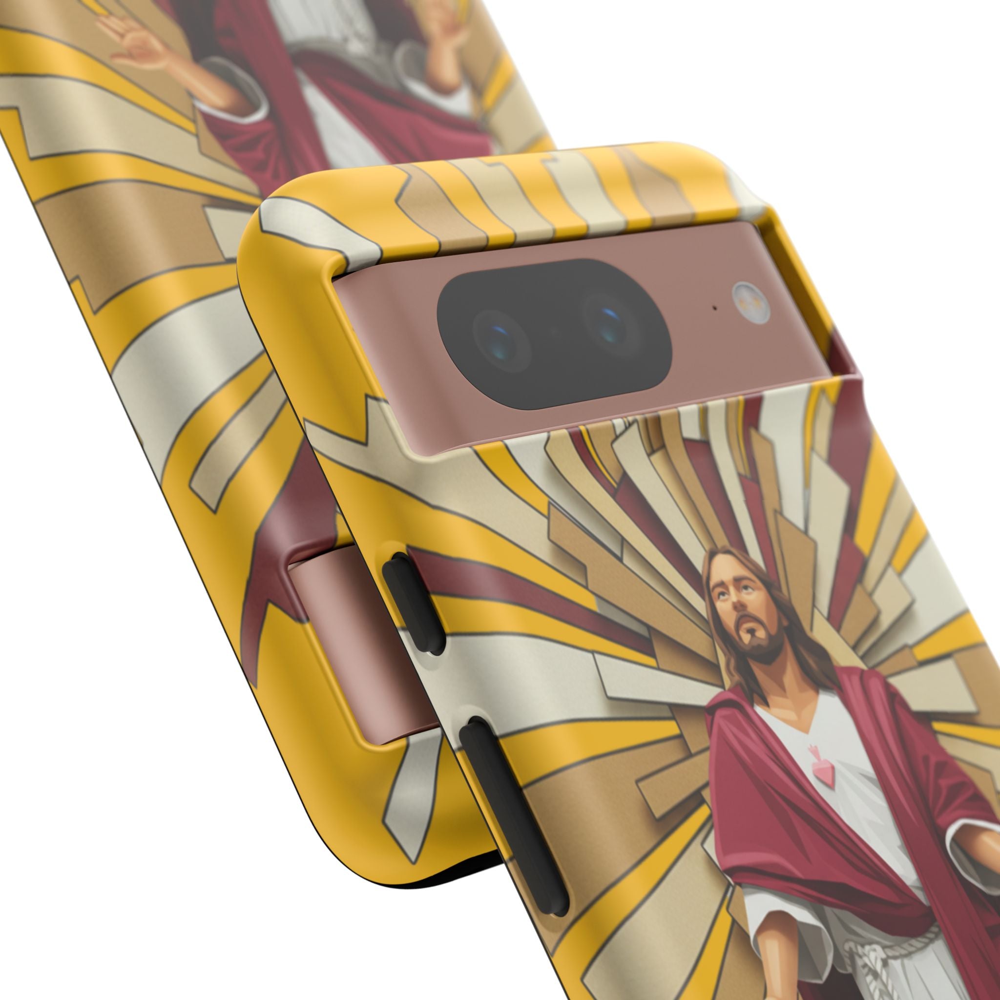 Radiant Jesus Art Phone Case | Christian Faith Inspirational Protective Cover