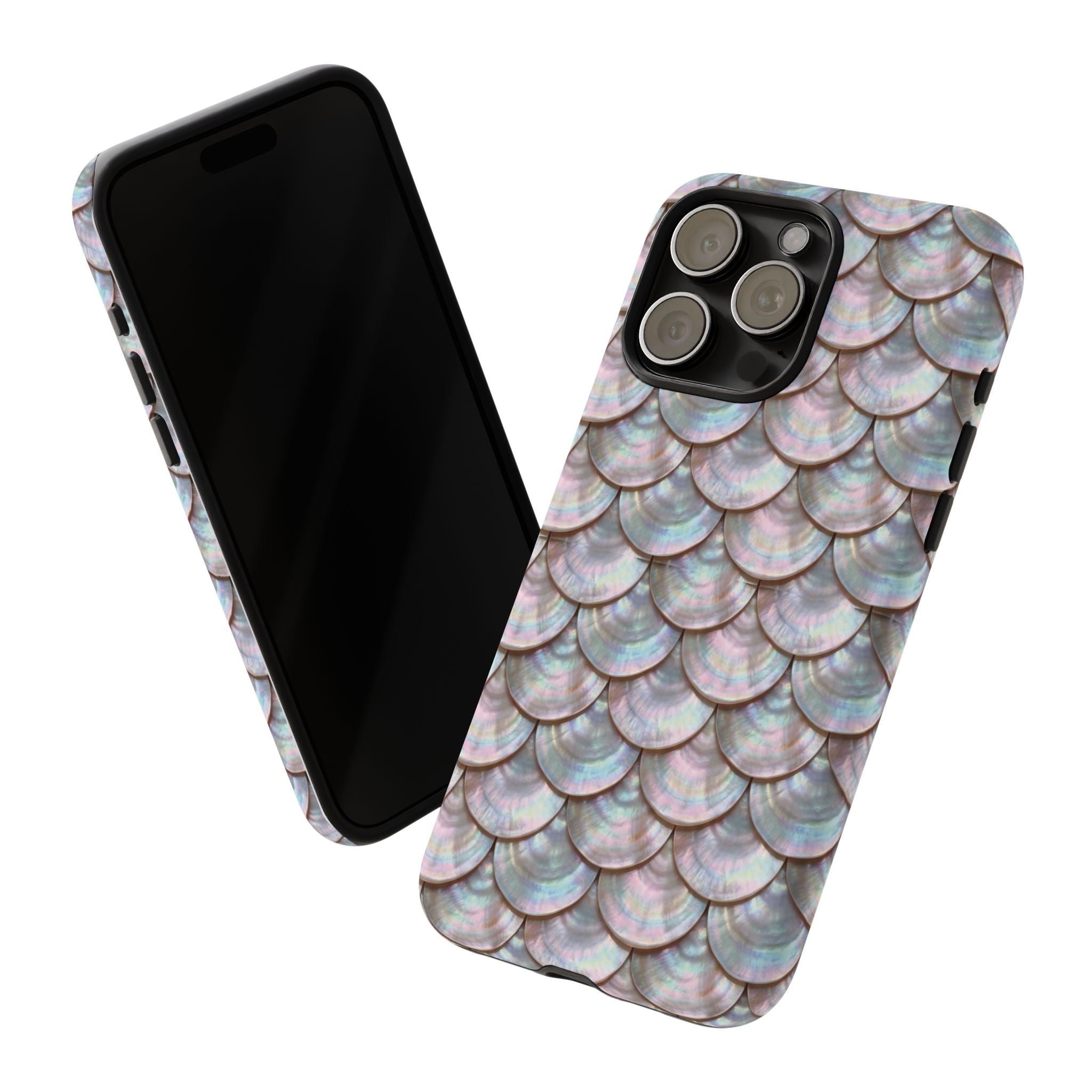 Mother of Pearl Scallop Scale Phone Case — Luxury Galaxy iPhone & Pixel