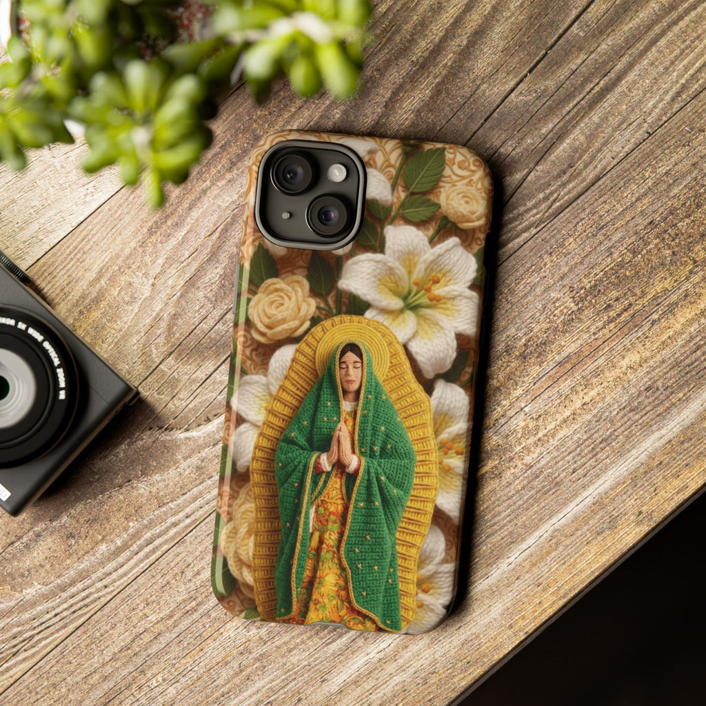 Sacred Our Lady of Guadalupe Virgin Mary Devotional Phone Case iPhone Samsung Galaxy Google Pixel Religious Textured Art Cover Gift