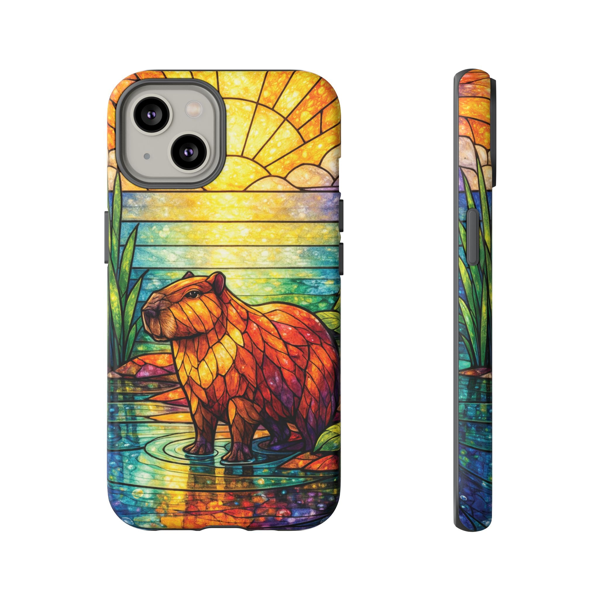 Capybara Stained Glass Galaxy Phone Case — "Tough Cases"