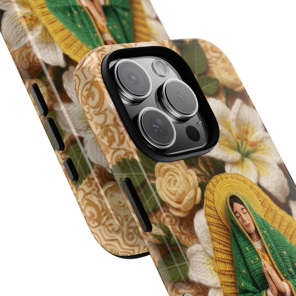 Sacred Our Lady of Guadalupe Virgin Mary Devotional Phone Case iPhone Samsung Galaxy Google Pixel Religious Textured Art Cover Gift