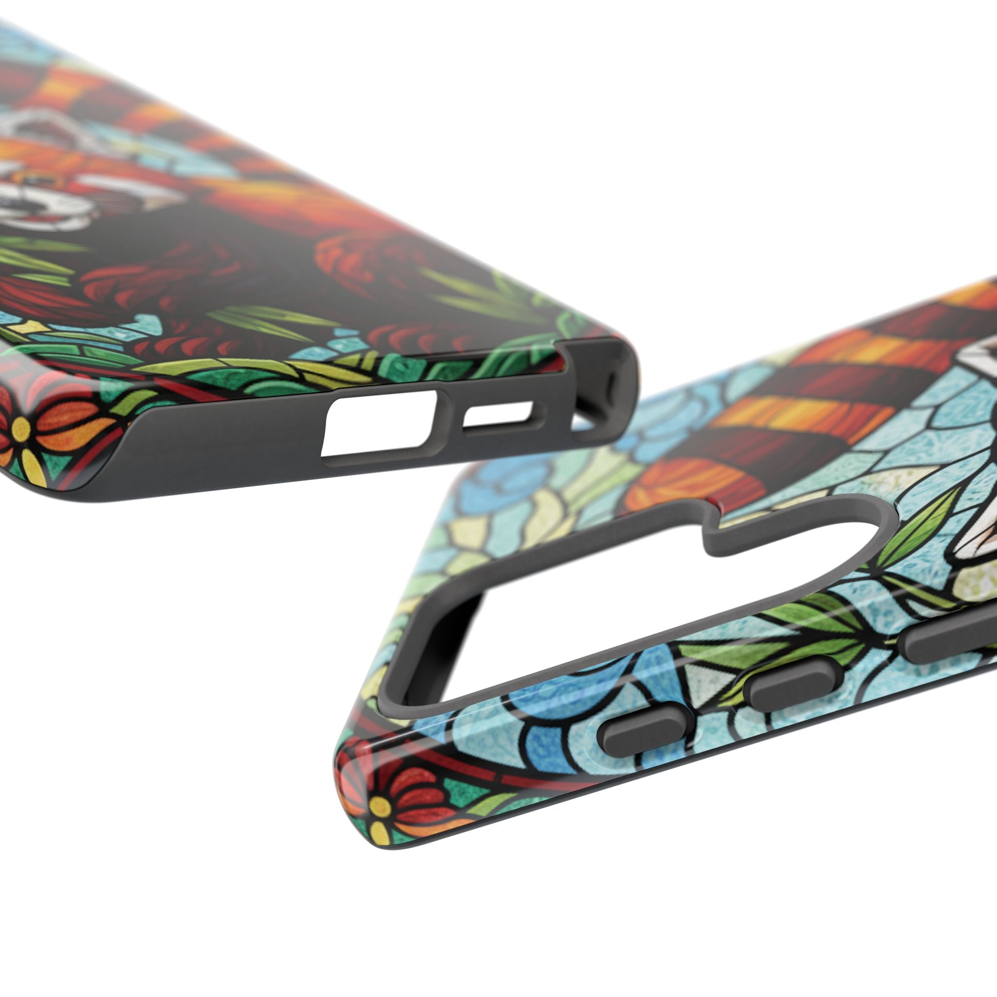 Red Panda Stained Glass Phone Case | Samsung iPhone Pixel
