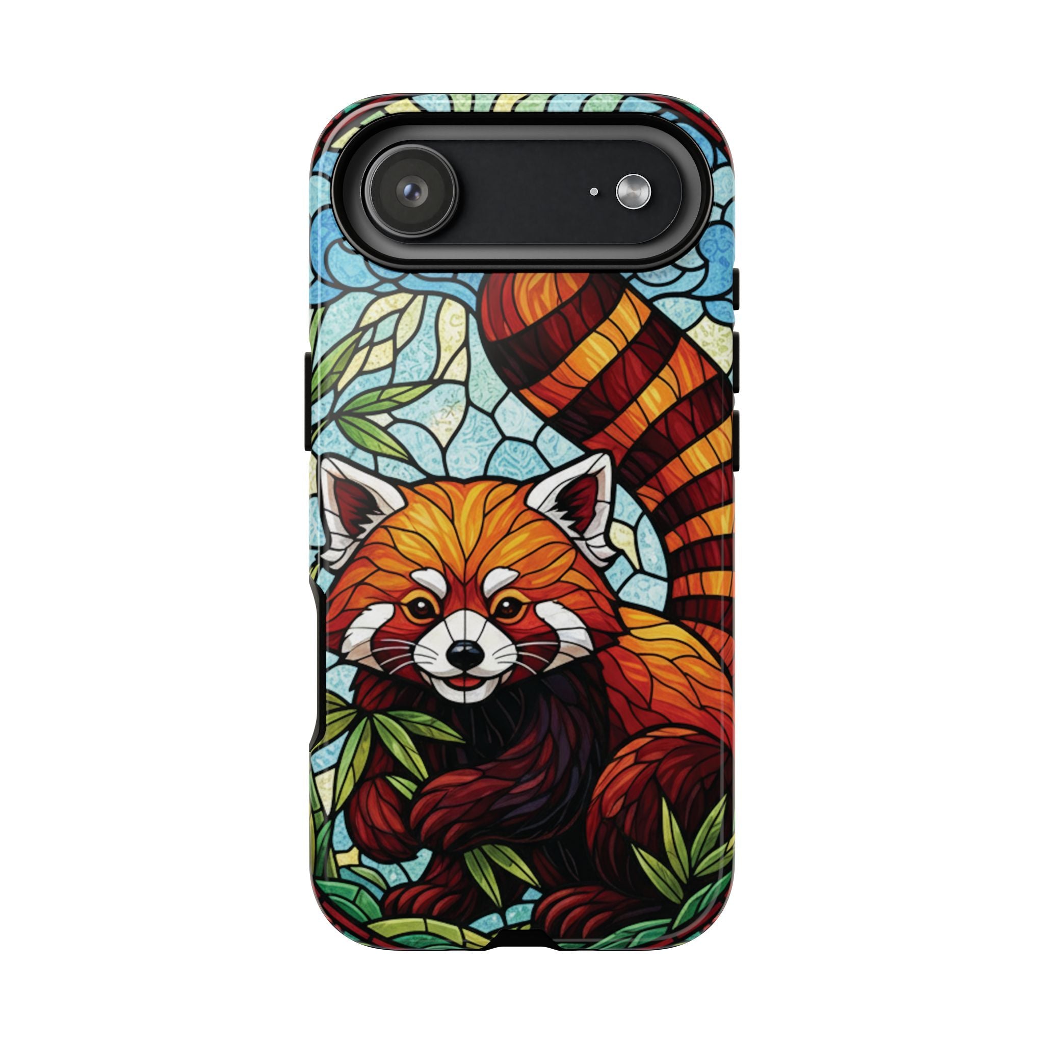 Red Panda Stained Glass Phone Case | Samsung iPhone Pixel